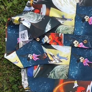 Vintage kennington Mickey mouse dagger collar shirt